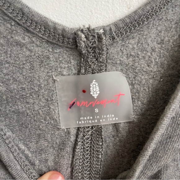 Free People Movement Gray Romper Size S - Picture 3 of 6